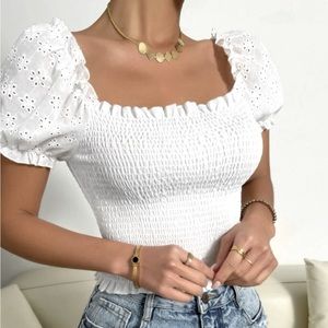 White Crop Top